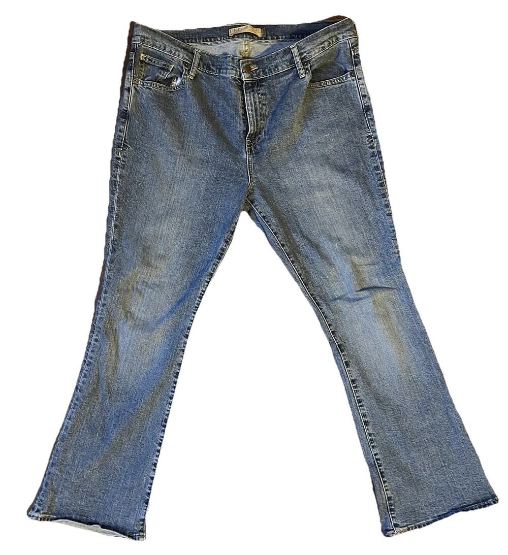 Old Navy OND Jeans Curvy 16 Short Bootcut Just Below Waist Blue Denim Stretch